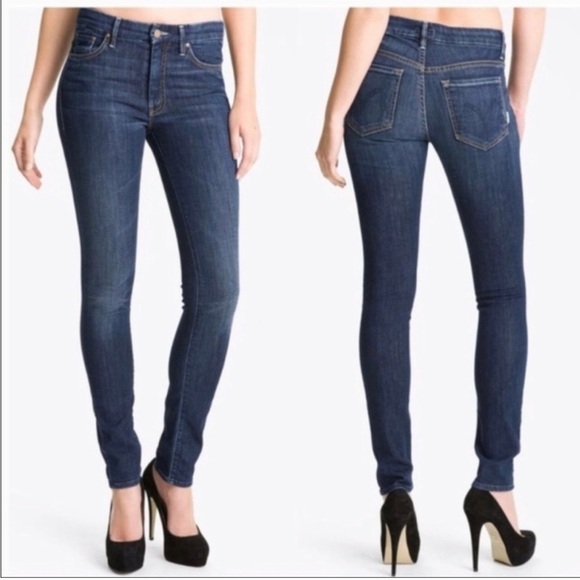 MOTHER The Looker Skinny Jeans Flowers from the Storm - Picture 1 of 12